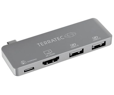TERRATEC Connect C4 / adaptér Type-C USB na Type-C PD &amp; HDMI &amp; 2x USB3.0