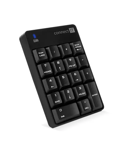 CONNECT IT NumCALC bezdrôtová numerická klávesnica čierna
