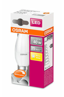 OSRAM LED SUPERSTAR ClasB 5.7W E14 / 470lm / 2700K / 25000h / DIM / Plast matný