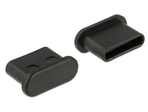 Delock Prachová záslepka pre USB Type-C samica bez uchopenia 10 kusov čierna