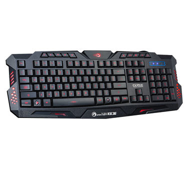 Marvo K636 herná klávesnica čierna / LED podsvietenie / 114 kláves / anti-ghosting / USB / US / 1.5m