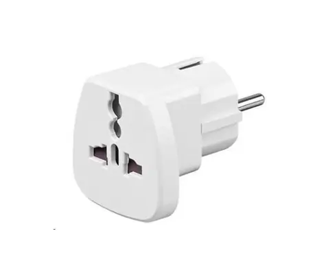 Goobay Univerzálny cestovný adaptér pre zahraničné spotrebiče do CZ zásuvky IEC 320 C13