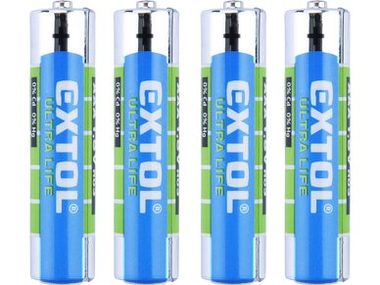 Extol 42000 Zink-chloridové batérie AAA (R03) / 1.5V / 4 ks