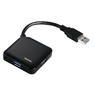 HAMA 12190-H USB 3.0 húb čierna / 4-portový