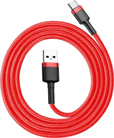 Baseus CATKLF-B09 USB 2.0 - USB-C červená / dátový kábel / 1m