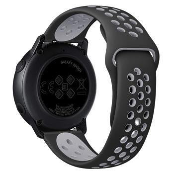 Tactical Double Silikónový Opasok pre Amazfit Pace čierna-šedá
