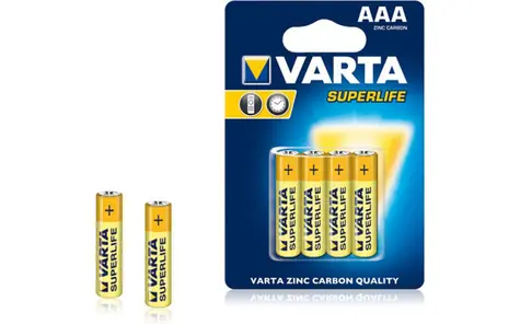 Varta Superlife Batéria AAA / 1.5V / zinko-uhlíková / 4 ks / v blistri