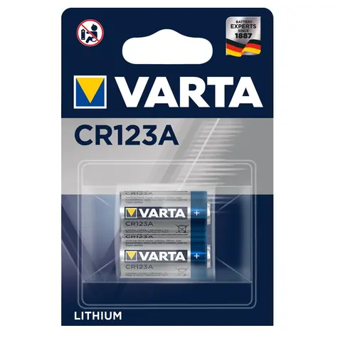 Varta Professional Batéria CR123A 2ks / 3.0V / 1600 mAh / lítiová / v blistri
