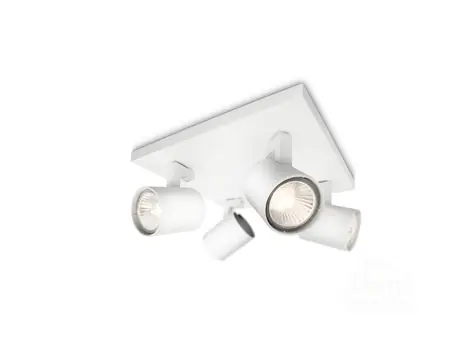 Philips Runner 4x50W biela / bodové svietidlo / GU10 / IP20 / bez zdrpje