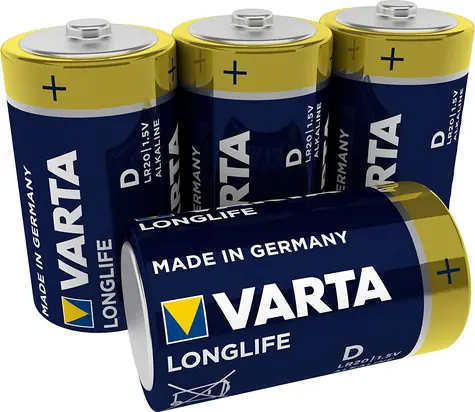 Varta Longlife Batéria LR20 (D veľké mono) / 1.5V / alkalická / 4 ks / v blistri