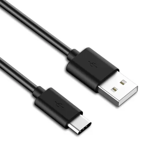 PremiumCord prepojovací USB 2.0 kábel s konektormi USB-C - USB-A čierny 10cm