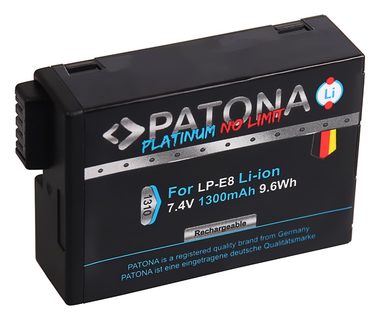 PATONA PLATINUM Batéria kompatibilná s Canon LP-E8 a LP-E8+ / 7.4V / 1300mAh / 9.6Wh / Li-Ion