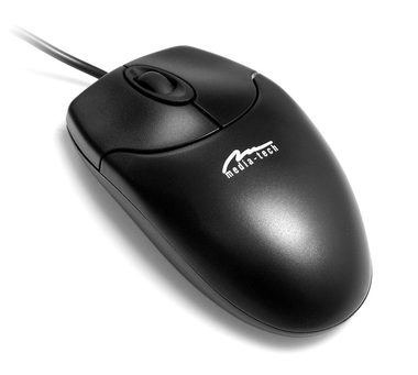 Media-Tech OPTICAL MOUSE čierna / optická myš / 800 CPI / PS | 2 / 3 hr. + koliesko / 1.4 m