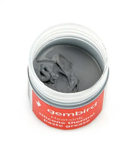 Gembird silikónová teplovodivá pasta 15g / v tégliku / vodivosť 4.63W-mK / hustota 3.15g-cm3