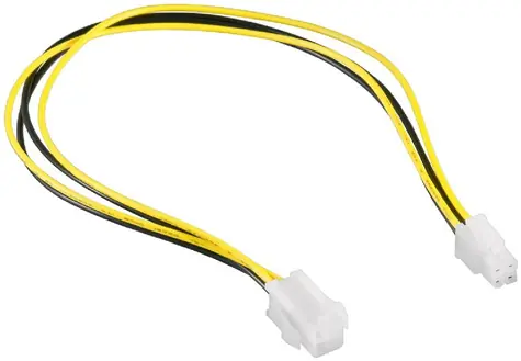 Gembird napájací predlžovací kábel ATX 4 pin samec-samica / 0.3 m