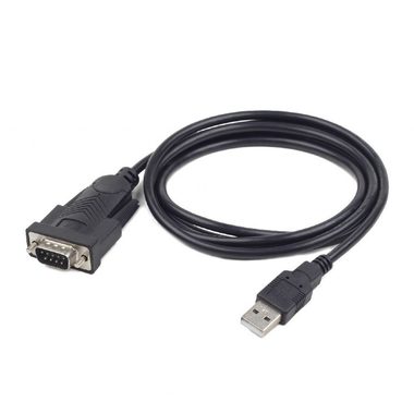 Gembird adaptér USB 2.0 A (M) - DE9 (M) čierna / 1.5m