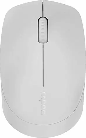 Rapoo M100 Silent Multi-Mode svetlo-šedá / bezdrôtová optická myš / 1300 DPI / 2.4 Ghz / BT 3.0 a 4.0 / 3 hr. + koliesko