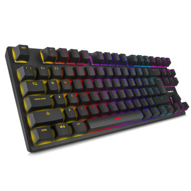 Niceboy ORYX K300X / herná klávesnica / OUTEMU Blue / RGB podsvietenie / USB / 1.5m / CZ layout