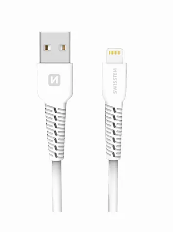 SWISSTEN dátový kábel USB - LIGHTNING 1m biela