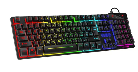 Connect IT NEO CKB-3590-CS čierna / Mechanická herná klávesnica / RGB podsvietenie / CZ layout / USB / 1.8m