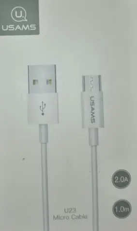 USAMS SJ284 Dátový Kábel microUSB biela