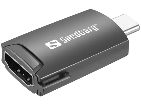 Sandberg redukcia USB-C na HDMI / 4K30Hz / USB-C samec / HDMI samica / čierna