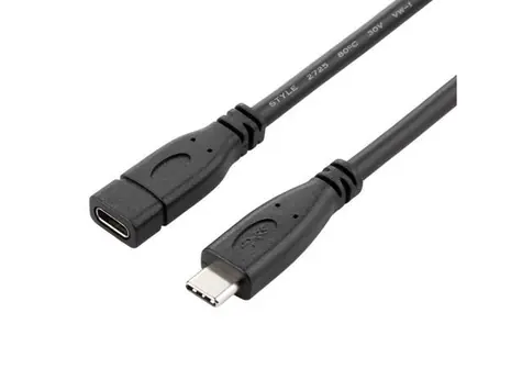 PremiumCord Predlžovací kábel USB 3.1 generation 2 C / samec - samica / 1m