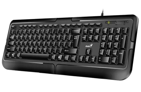 GENIUS KB-118 / Drôtová / PS2 / čierna / CZ+SK layout