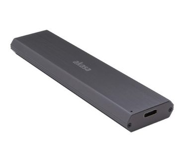 AKASA AK-ENU3M2-03 čierna / externý box pre M.2 PCIe NVMe SSD / USB 3.1 Gen2 Type-C / hliníkový