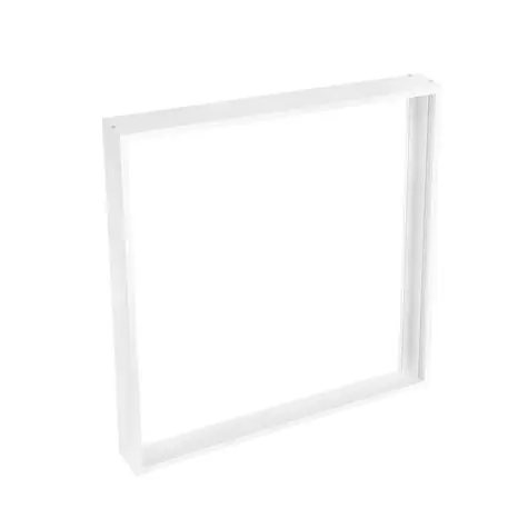 Solight hliníkový biely rám pre inštaláciu 595x595mm LED panelov na stropy a steny / výška 68mm