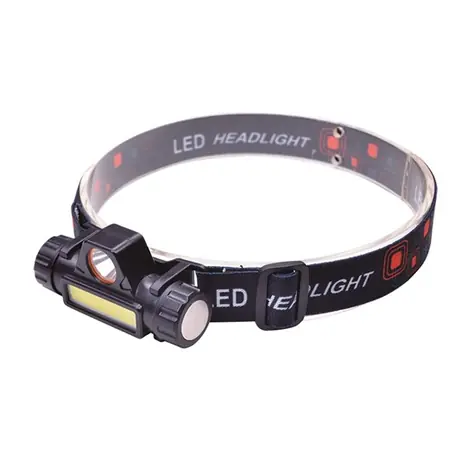 Solight WN32 LED čelové nabíjacie svietidlo 3W + COB / 150 + 60lm / Li-ion / USB