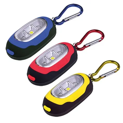 Solight WL114 LED svietidlo s karabínou / 3x LED / 2x CR2032 súčasťou