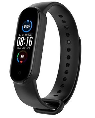 Tactical 661 Silikónový Remienok pre Xiaomi Mi Band 5 čierna