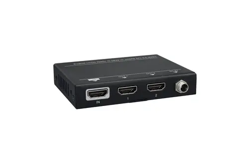 VivoLink VLHDMISP1X2 HDMI rozbočovač čierna / 1x2 HDMI / 4K @ 60Hz 4:4:4 8bit / CEC Control 