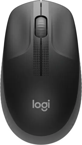 Logitech M190 čierna / optická bezdrôtová myš / 1000 DPI / USB prijímač / 3 tlačidlá