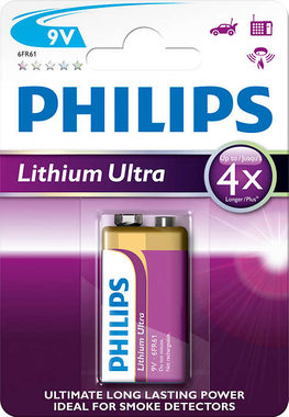 Philips batéria 9V Ultra lítium - 1ks
