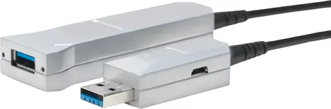 VivoLink USB 3.0 predlžovací kábel s optickým prenosom A - AM - F 20m čierna / 5Gbps USB 3.1 Gen 1