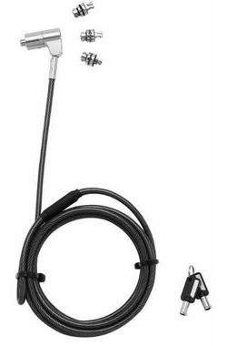 DICOTA Univerzálny bezpečnostný káblový zámok /3 výmenné hlavy/ s kľúčom
