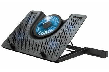 Trust GXT 1125 Quno čierna / chladiaca podložka / pre notebooky 17.3" / 5 ventilátorov