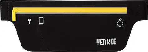 YENKEE YBM W500BK outdoorová bežecká ľadvinka čierna / rozmer vrecka 210x90mm