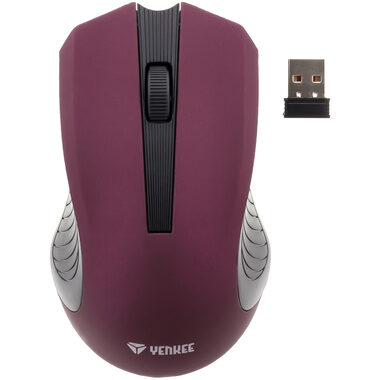 YENKEE Monaco fialová / bezdrôtová myš / USB / 1000 DPI / 3 tlačidlá