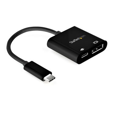 StarTech adaptér USB-C na DisplayPort &amp; Power Delivery USB-C 60W čierna / 8K 60Hz / 4K 120Hz / HBR3