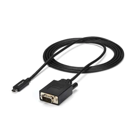 StarTech kábel USB-C na VGA čierna / 1920x1200 / 1080p / 2m