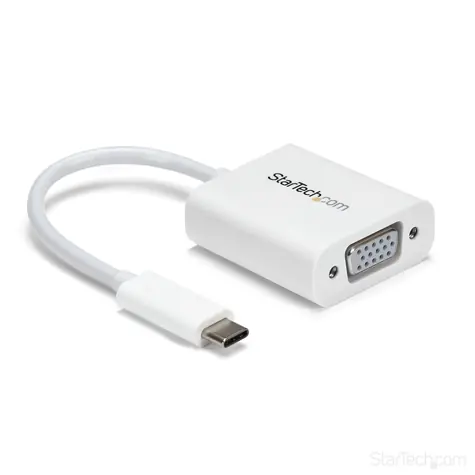 StarTech adaptér USB-C na VGA biela / 1920x1200 / 1080p