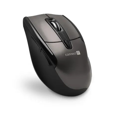 Connect IT CMO-1300-BR bronzová / Bezdrôtová laserová myš / 1600DPI / 6 tlačidiel / 2xAAA
