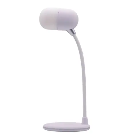 Terratec Charge AIR Light &amp; Sound biela / LED lampička / bezdrôtové nabíjanie 5W / Bluetooth / 3W reproduktor