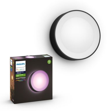 Philips Hue Daylo LED RGB 1x15W čierna / vonkajšie nástenné svietidlo / 1200lm / 2000-6500K / RGB / IP44