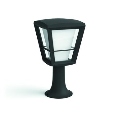 Philips Hue Econic LED 1x15W stĺpik 32cm čierna / vonkajšie stĺpové svietidlo / 1150lm / 2200-6500K / RGB / IP44