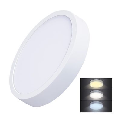 Solight WD174 LED mini panel CCT prisadený 24W / 1800lm / 3000K-6000K / guľatý