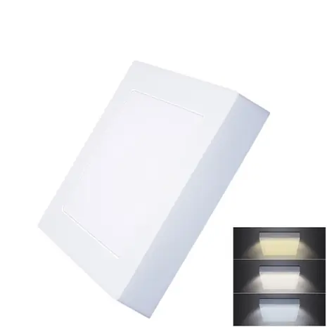 Solight WD171 LED mini panel CCT prisadený 12W / 900lm / 3000K-6000K / štvorcový